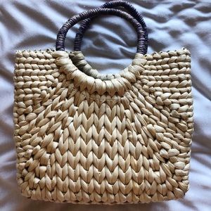 VINTAGE RATTAN PURSE